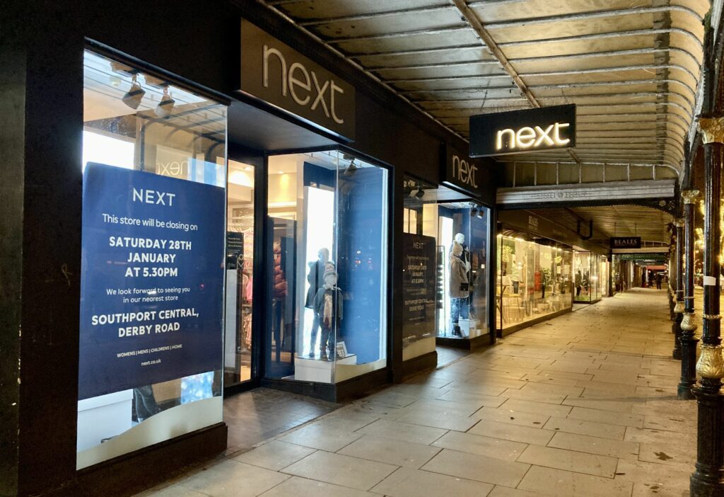 The Next store on Lord Street in Southport. Photo by Andrew Brown Media