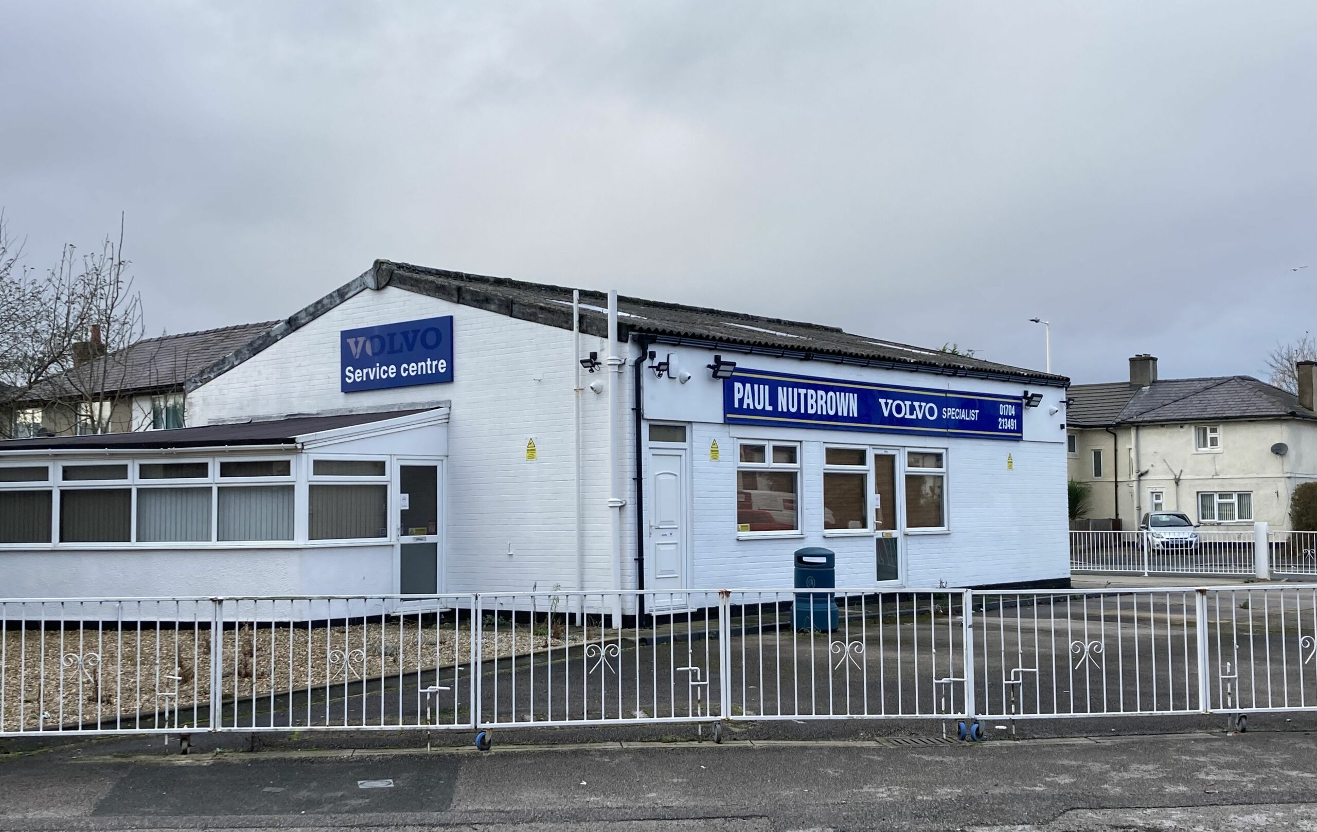 The former Paul Nutbrown Garage at 79 Rufford Road in Crossens in Southport