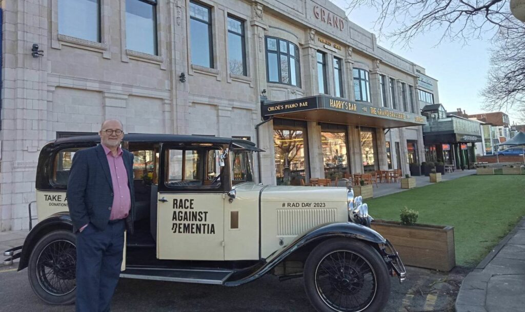 Simon Shrouder is offering passengers rides in his 1931 Austin 16/6 from outside The Grand in Southport this Saturday (21st January 2023)