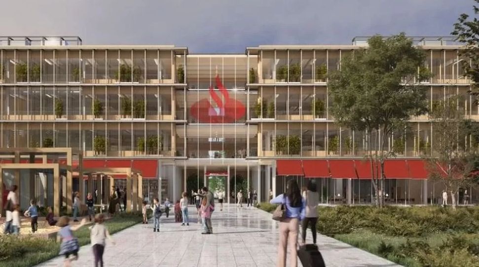An artist's impression of the proposed Santander site in Bootle