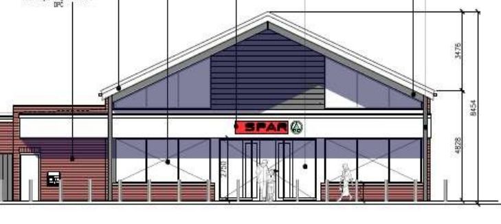 The proposed new SPAR store on Benthams Way in Halsall