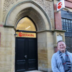 Techedia Managing Director Matthew Townson outside the Techedia offices at the Cloisters Building on Corporation Street in Southport town centre. Photo by Andrew Brown Media