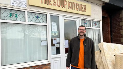 Harry runs London Marathon for Southport Soup Kitchen as S&B makes it their chosen charity