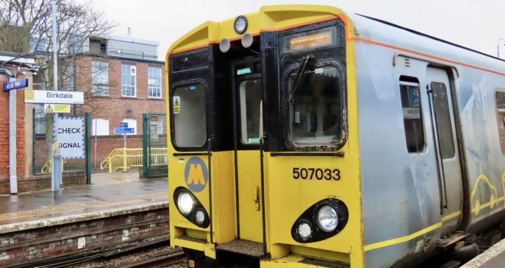 A Merseyrail train in Birkdale in Southport. Photo by Andrew Brown Media