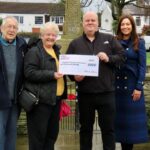 Silcock Leisure and the Silcock family have donated £1,000 to support the historic Ainsdale Show in Southport. Ainsdale Horticultural Society Chairman Janet Greenwood and Treasurer Peter Wood were delighted to meet Silcocks Operations Manager Serena Silcock-Prince and Silcocks Funland Manager Justin Prescott for the official cheque presentation at Ainsdale Green. Photo by Andrew Brown Media