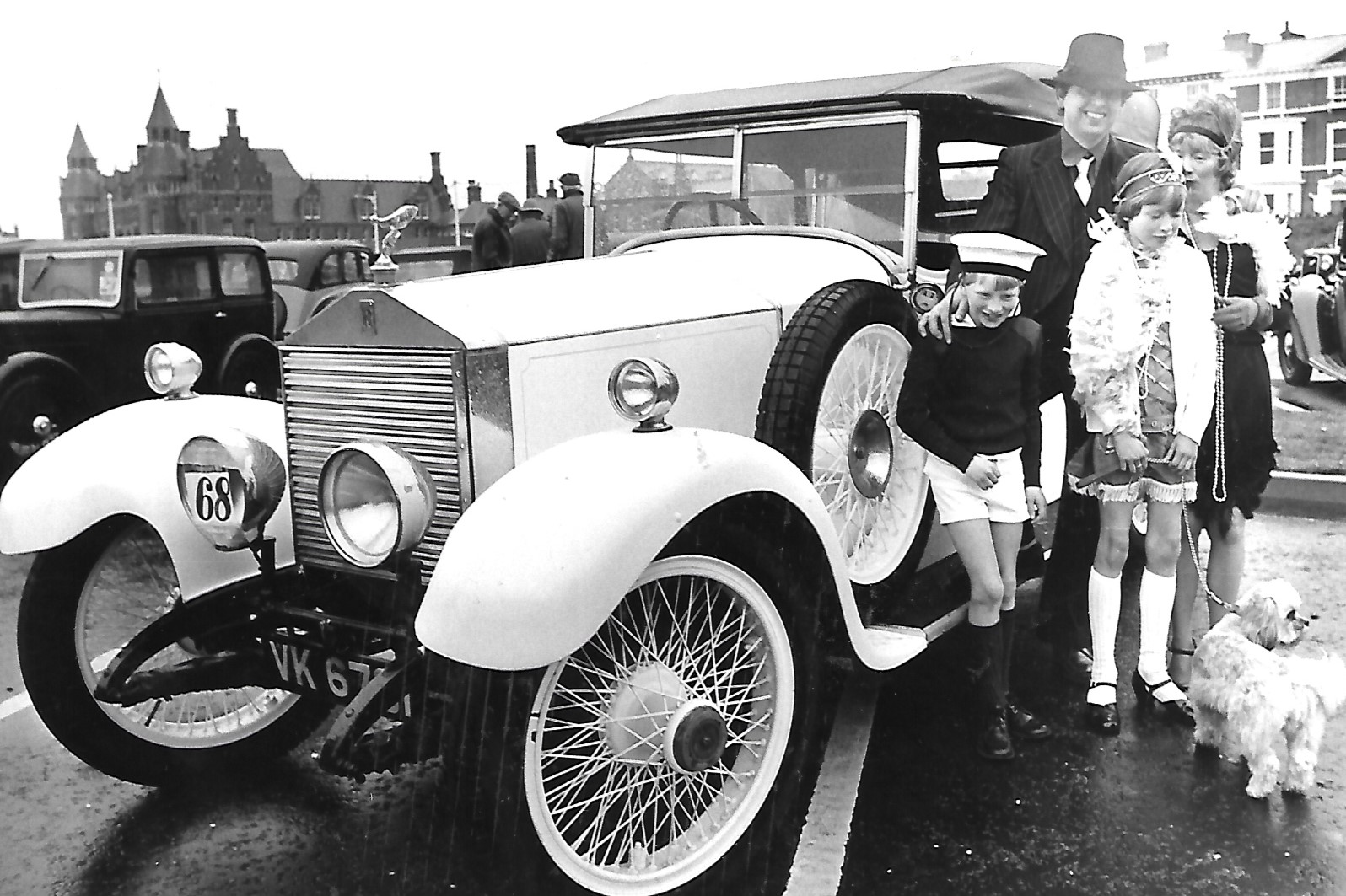 This vintage Rolls Royce is the star of the show at a Vintage Car Rally in the Floral Hall Gardens in Southport in May 1982