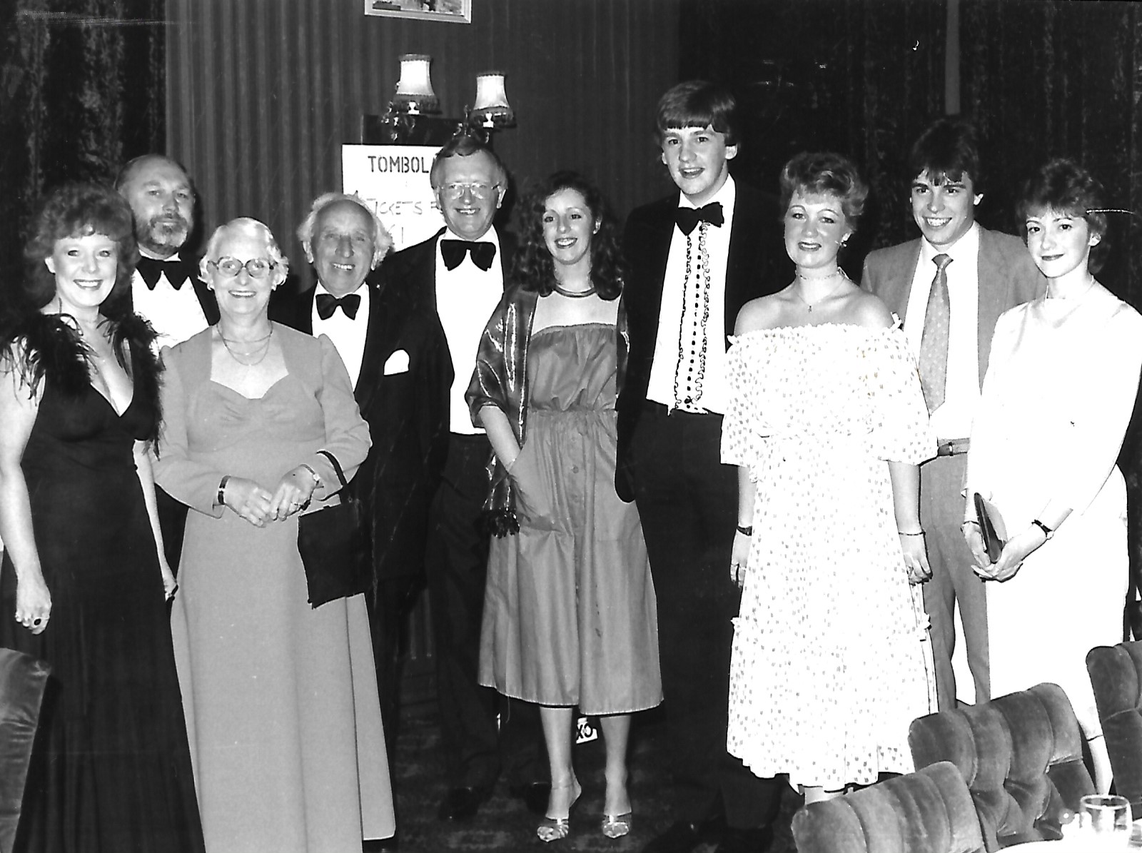 Guests enjoy the annual Southport Rugby Football Club Ball in Southport in May 1982