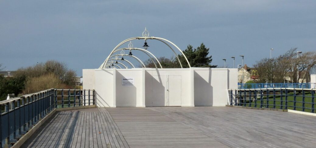 Southport Pier has been temporarily closed. Photo by Andrew Brown Media