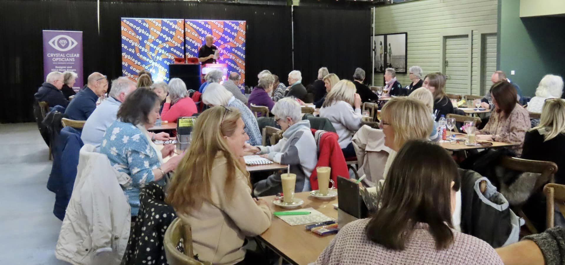 Guests enjoyed the first Comedy Bingo Spring Social at Southport Market. Photo by Andrew Brown Media