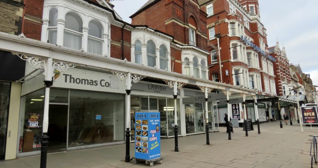 The former Thomas Cook shop at 225-227 Lord Street in Southport. Photo by Andrew Brown Media