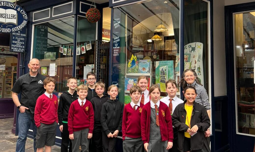 Year 5 and Year 6 Reading Ambassadors from Farnborough Road Junior School enjoyed a visit to Broadhursts Bookshop in Southport