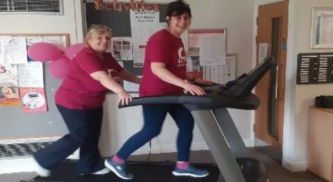 MHA Connell Court in Birkdale completes 24-hour treadmill challenge