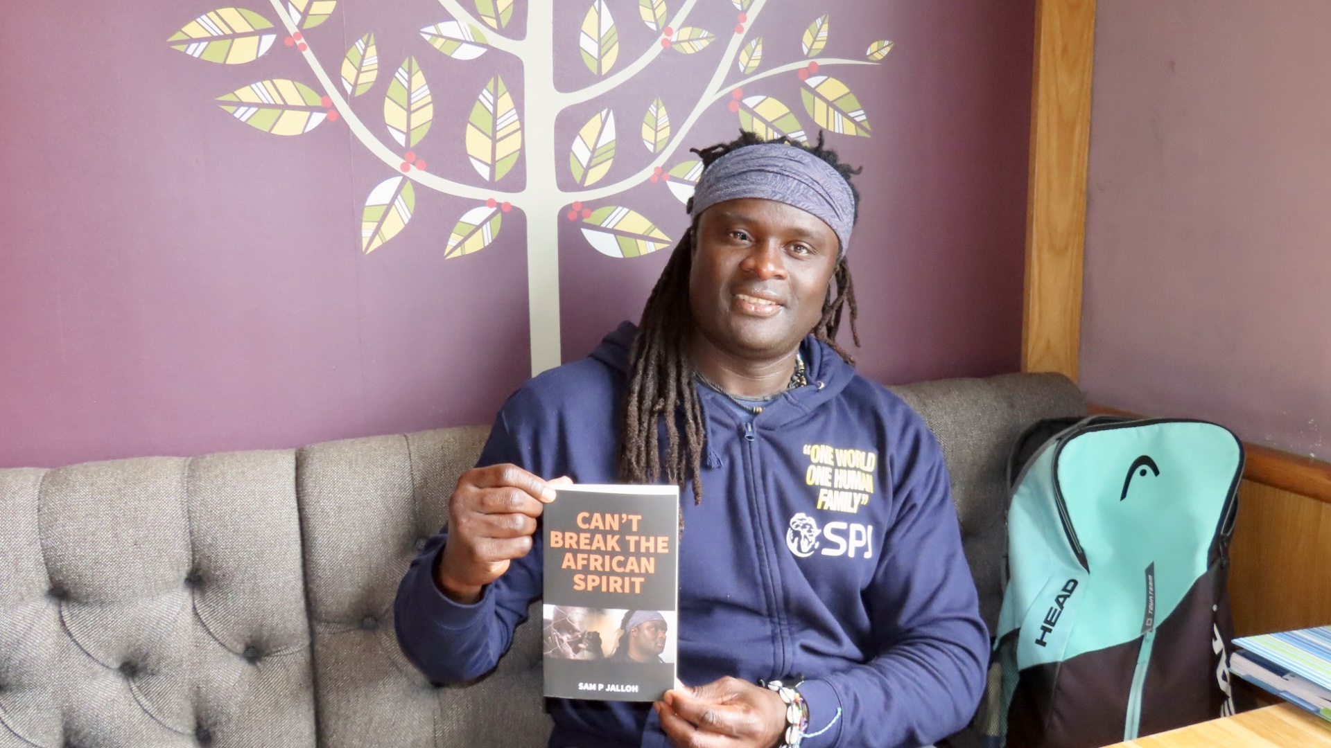 Southport author, inspirational speaker and tennis coach has written a new book, Cant Break The African Spirit. Photo by Andrew Brown Media