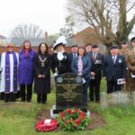 Crowds paid their respects as a new headstone was unveiled in tribute to Private Richard George Masters, from Southport, who was awarded a Victoria Cross when he saved the lives of 200 wounded British Army soldiers on 9th April 1918 during World War One. Photo by Andrew Brown Stand Up For Southport