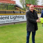 Ambient Group Services is thrilled to be able to provide financial backing for Southport Football Club. Ambient Group Services Director Joseph McLoughlin with Steven Brown from Southport Football Club. Photo by Andrew Brown of Stand Up For Southport