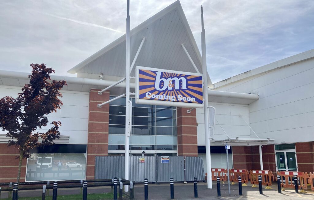 Work is taking place on the new B&M store at Central 12 retail park in Southport. Photo by Andrew Brown of Stand Up For Southport