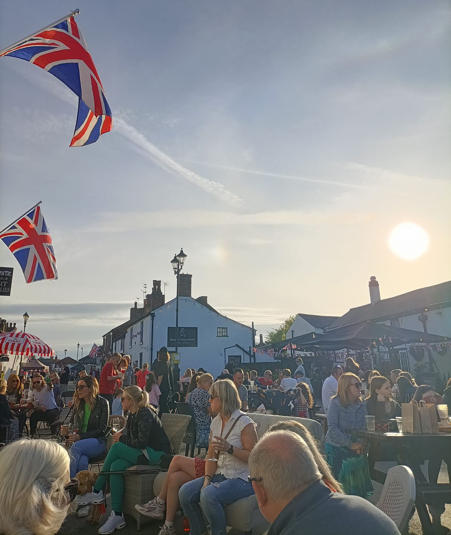 Crowds enjoy the King's Feast Coronation celebration in Churchtown Village in Southport. Photo by David Walshe