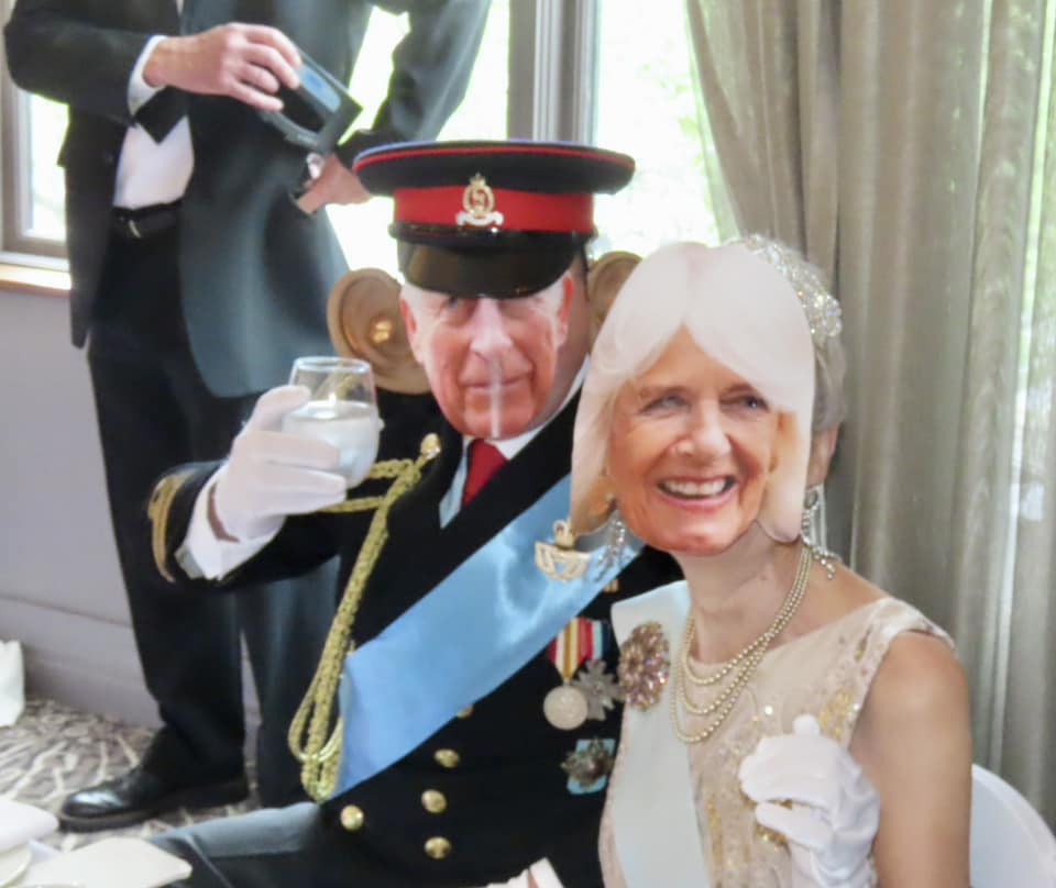 Southport u3a celebrated the Coronation with a sumptuous tea party at the Grand in Southport. Pete Hoyle and Angela Pitcher were King Charles and Queen Camilla. Photo by Andrew Brown Stand Up For Southport