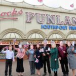 Silcock Leisure Group is flying the flag to celebrate the Coronation of King Charles III this Bank Holiday Weekend. Photo by Andrew Brown Stand Up For Southport