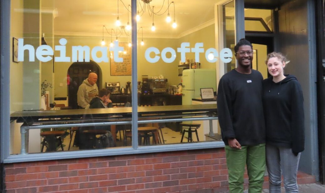 Nate and Miriam Augustin have opened Heimat Coffee on Wesley Street in Southport. Photo by Andrew Brown Media