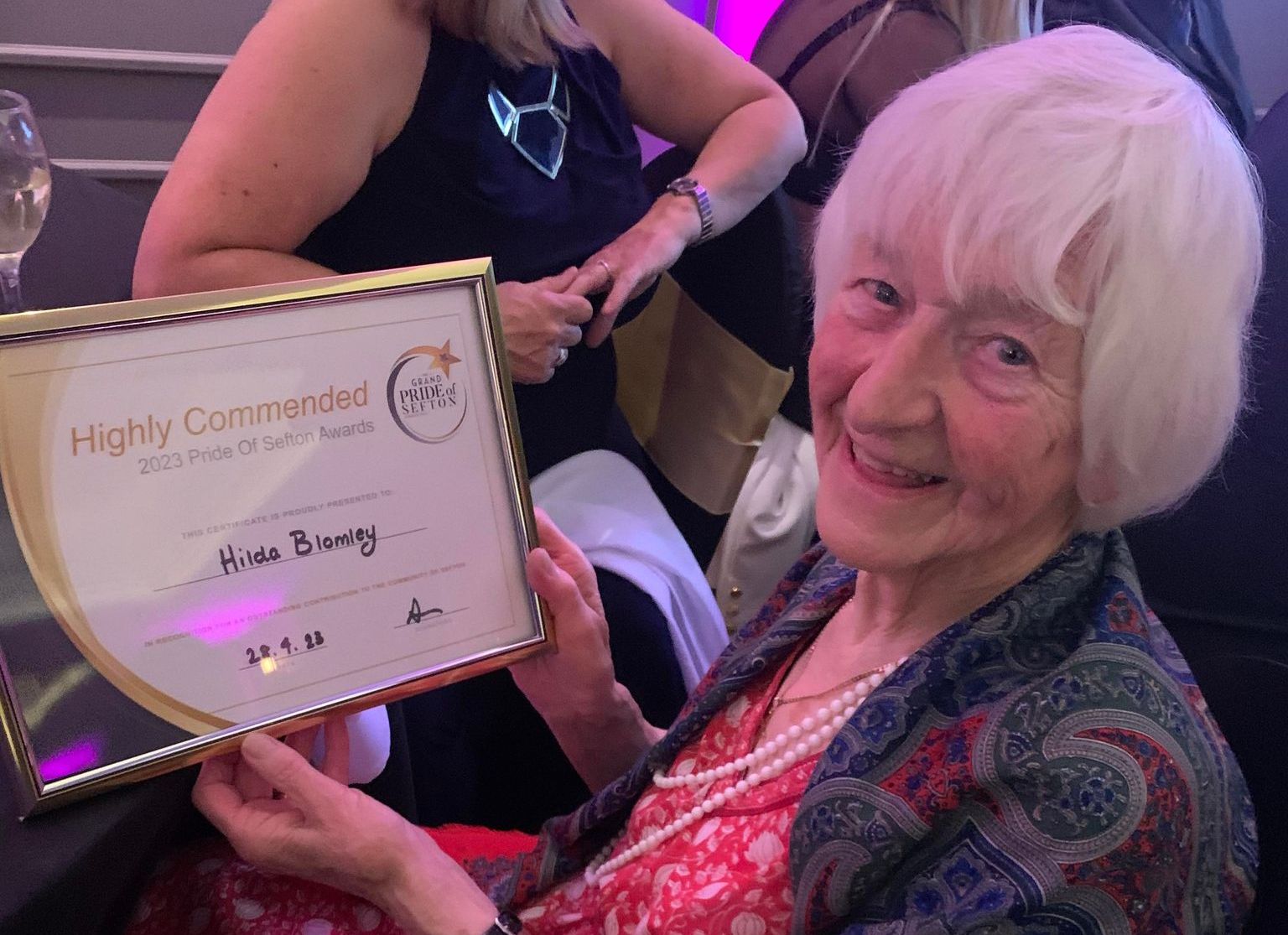 Hilda Blomley was a finalist at the 2023 Pride Of Sefton Awards. Photo by Hayley Jones