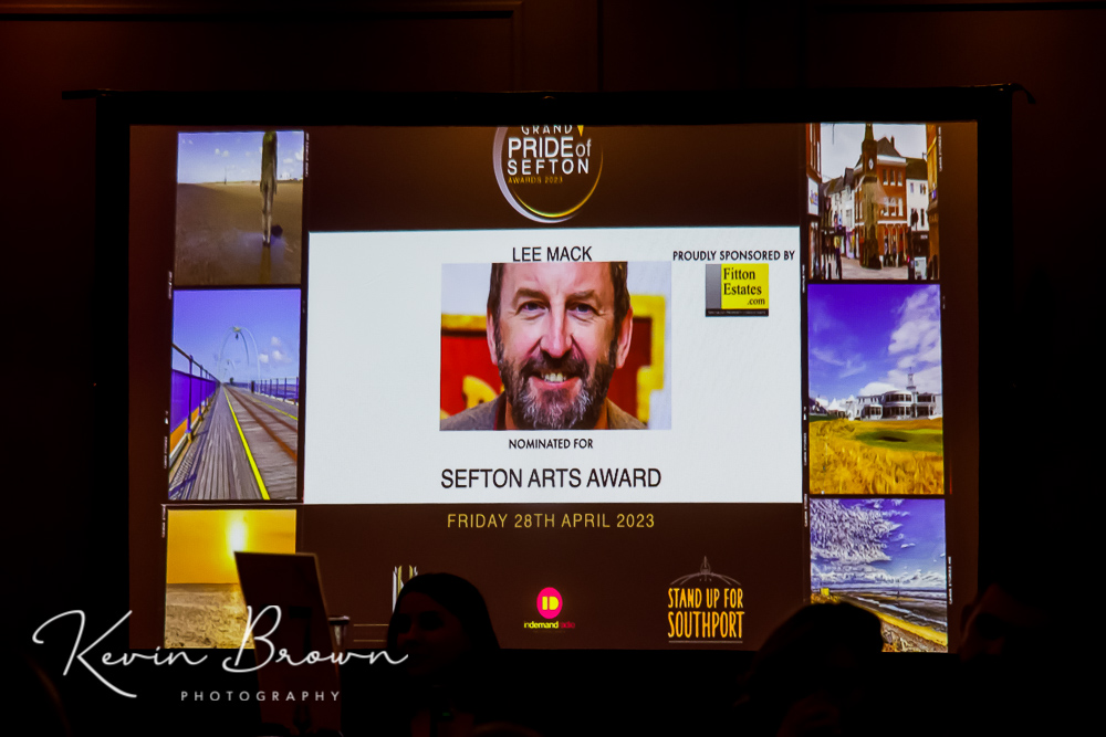 Acclaimed comedian, actor, writer, podcaster and presenter Lee Mack has won the Sefton Arts Award, sponsored by Fitton Estates, at the 2023 Pride Of Sefton Awards. Photo by Kevin Brown Photography