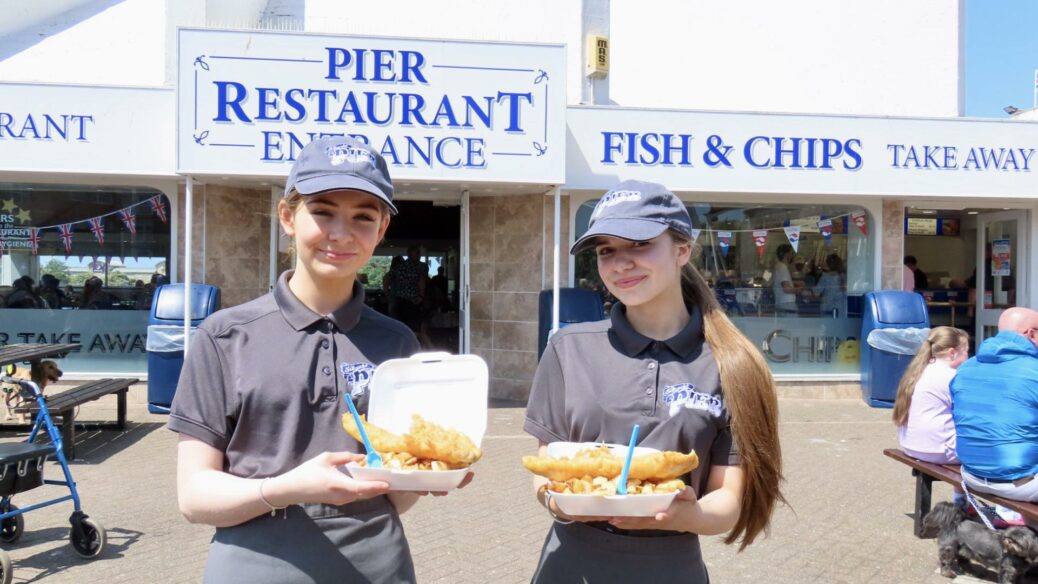 Silcock's Pier Family Restaurant on the Pier Forecourt in Southport is celebrating National Fish and Chip Day. Photo by Andrew Brown of Stand Up For Southport