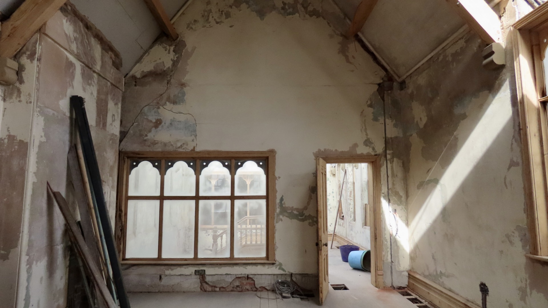 Painstaking work is taking place by Craft & Sons to convert one of the most exceptional Listed buildings in Southport into a new climbing gym and café. Photo by Andrew Brown Stand Up For Southport