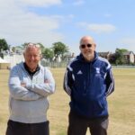 Southport and Birkdale Sports Club on Trafalgar Road in Southport. Cricket Club Chairman Andrew Carney (left) with Sports Club Chairman Tony Elwood. Photo by Andrew Brown Stand Up For Southport