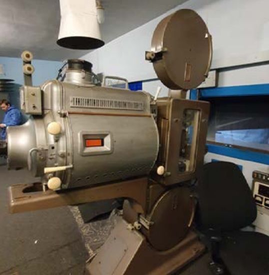 A film projector from Southport Theatre
