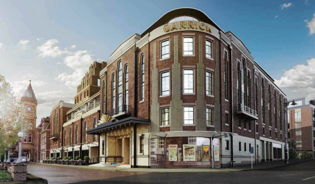 An artist's impression of the proposed new design for the former Garrick theatre in Southport