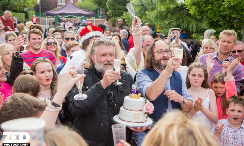 The Hairy Bikers rode into Crosby Road in Birkdale in Southport as they called in to enjoy a royal street party to celebrate the 90th birthday of Queen Elizabeth II. Photo by Zack Downey of ZED Photography