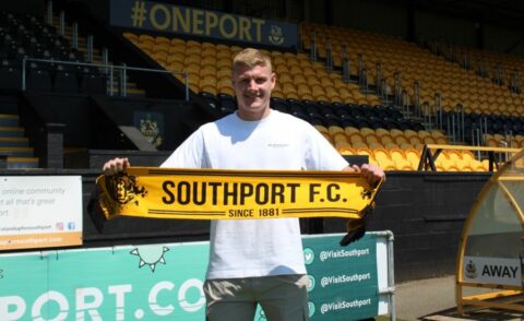 Commanding centre half Harry Flowers to help Southport FC bloom after signing
