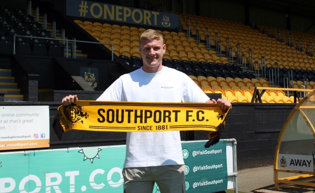 Southport Football Club have announced the signing of centre half Harry Flowers