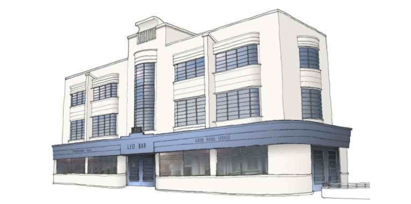 An artist's impression of what the new Leo's Bar site on Nevill Street in Southport will look like