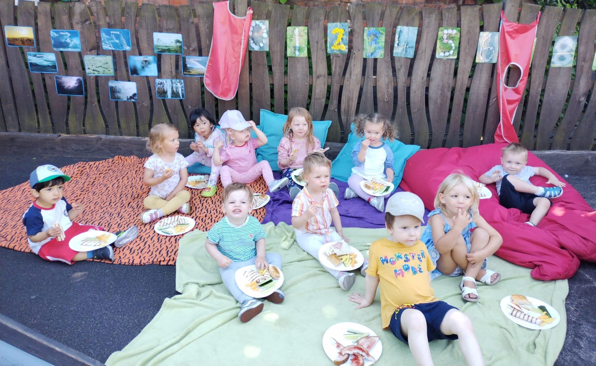 Children at Monkey Puzzle Day Nursery in Southport