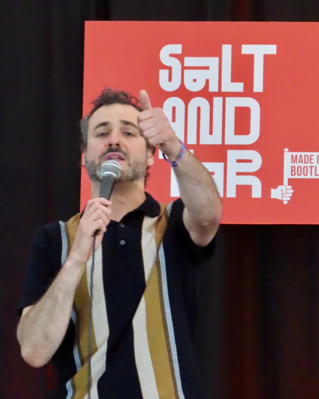 Patrick Monahan at The Salt And Tar Comedy Weekender in Bootle. Photo by Andrew Brown of Stand Up For Southport