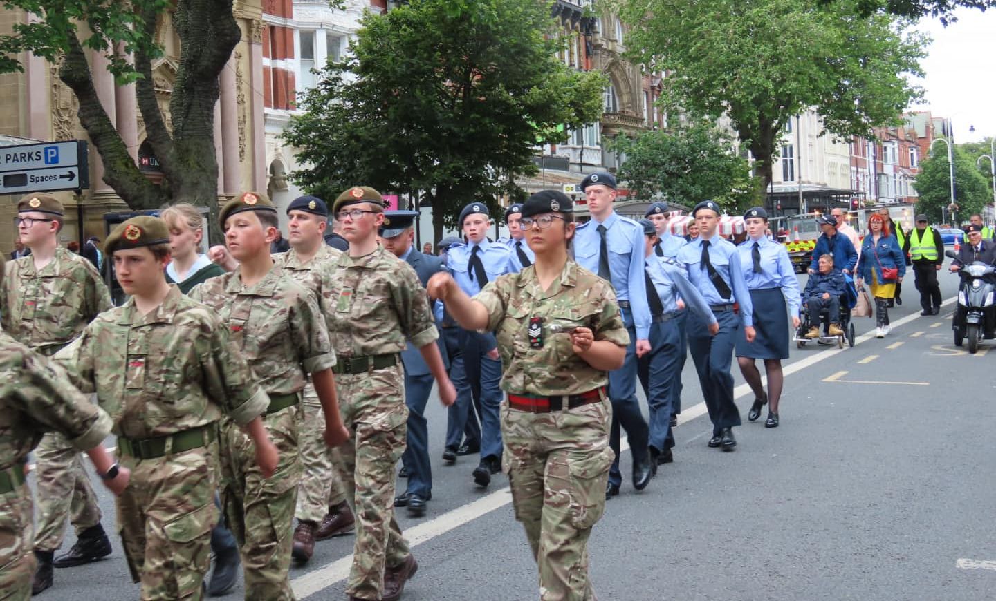 Southport Armed Forces Day parade 2022. Photo by Andrew Brown Stand Up For Southport