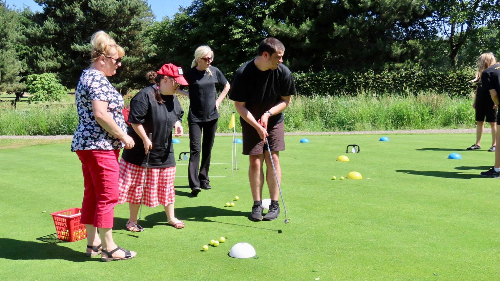 Southport Golf Academy is appealing for people with disabilities, and the organisations that represent them, to come to a Free Golf Taster Session on a family-run golf course. Photo by Andrew Brown Stand Up For Southport