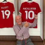 John Blackhurst, 82, has completed a 100ft abseil at Liverpool Football Clubs Anfield stadium to raise vital funds for Queenscourt Hospice in Southport