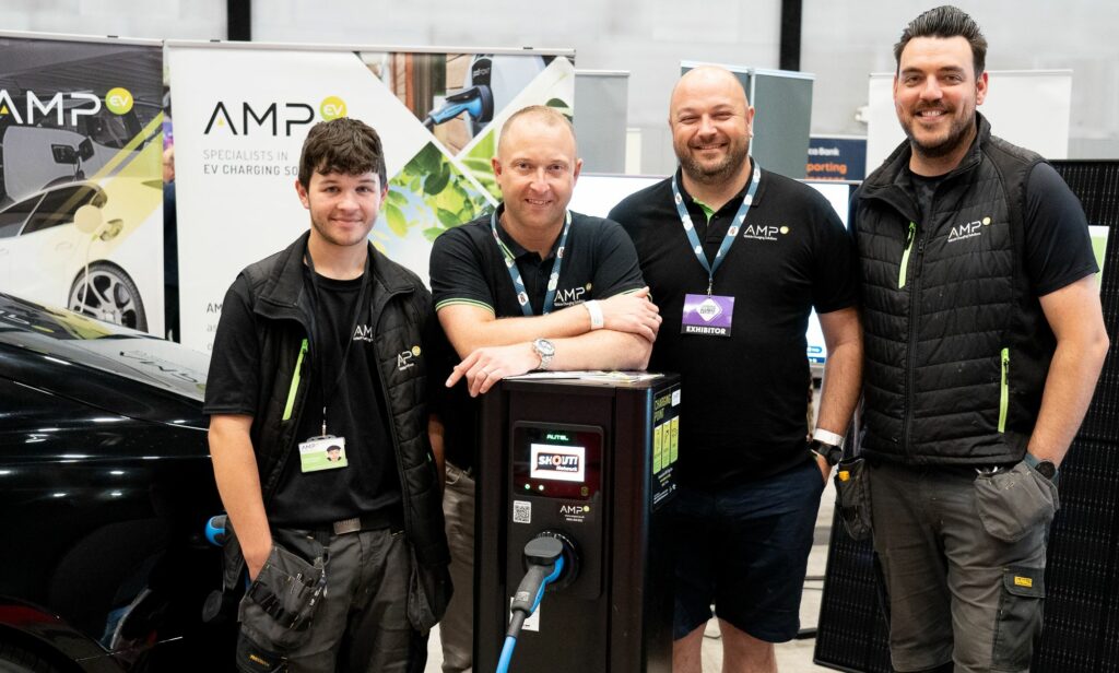 The team at AmpEV in Southport. AmpEV has helped to transform Barrow-in-Furness in Cumbria into a paradise for people driving electric vehicles