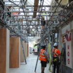 Work is taking place to repair and restore Cambridge Arcade in Southport. Photo by Andrew Brown Stand Up For Southpor