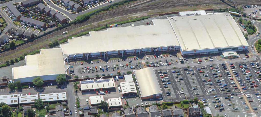Central 12 retail park on Derby Road in Southport