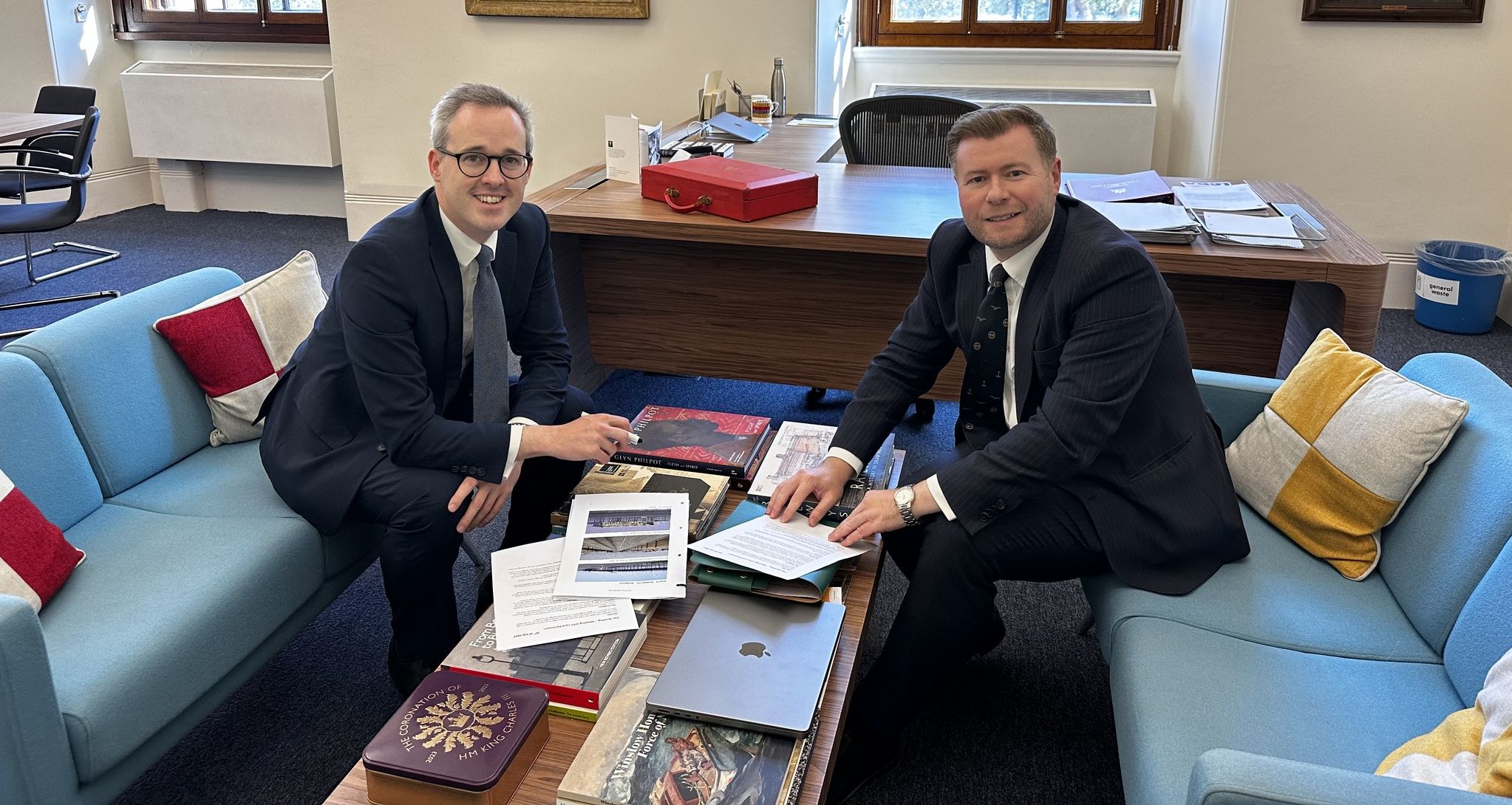Southport MP Damien Kopore (right) met with Lord Parkinson of Whitley Bay, as part of ongoing work to highlight the need for increased funding for Southport Pier