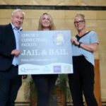 Andrew Brown (Stand Up For Southport), Liz Hartley (Queenscourt Hospice) and Amanda Manley (Accesss Point) launch Jail and Bail