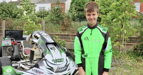 Remarkable Southport racing driver Lewis Sumner, 13, wowing fans in competitive world of karting