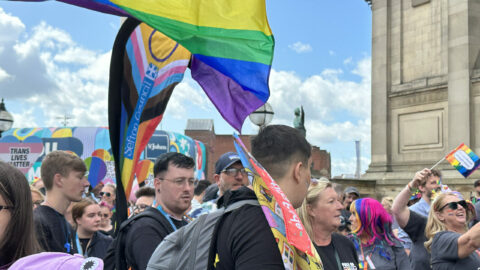 Specially decorated Pride Train from Southport Train Station allows Sefton to fly the flag at Pride in Liverpool