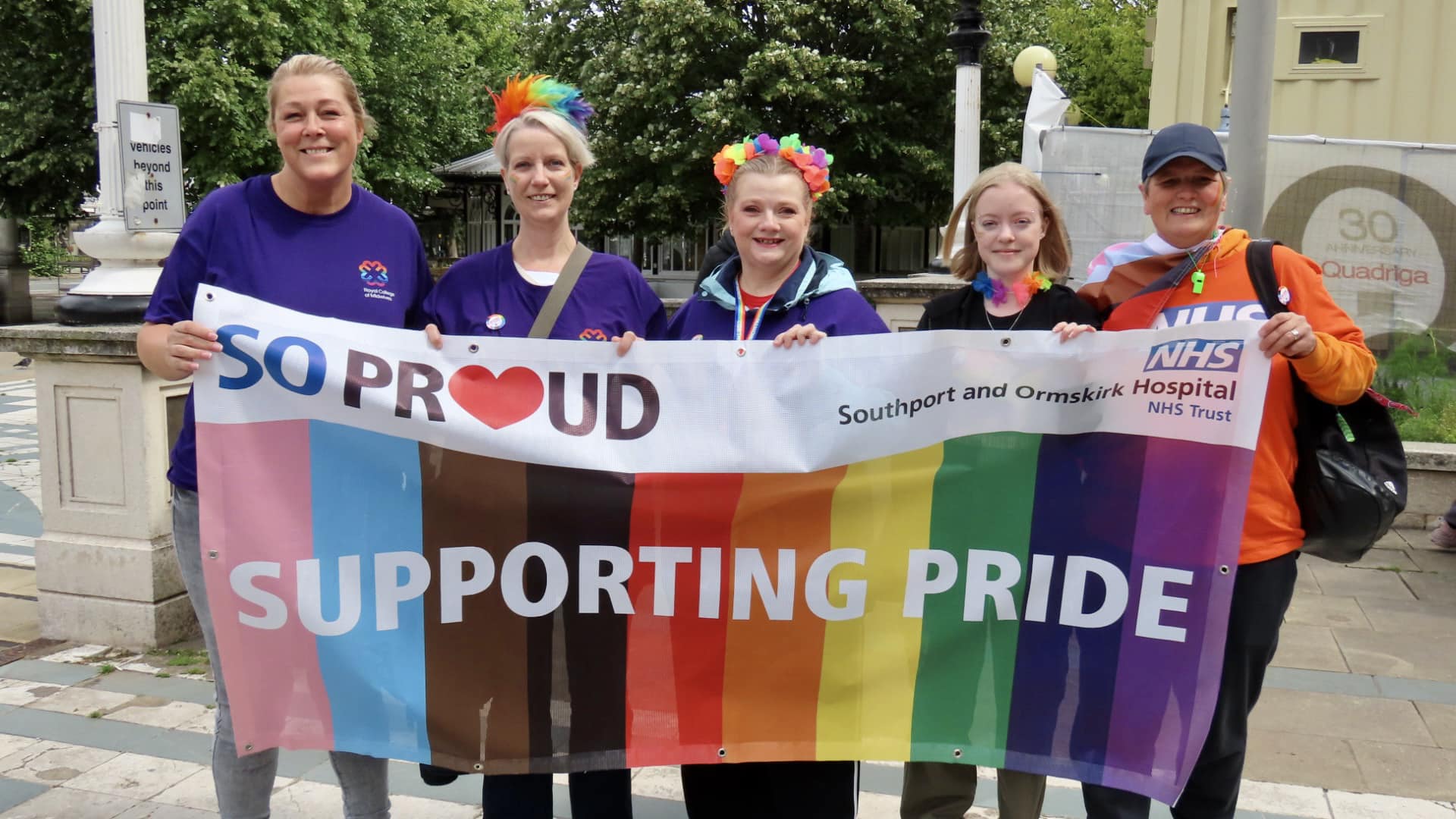 The Sefton Pride parade in Southport. NHS staff from Southport Hospital and Ormskirk Hospital. Photo by Andrew Brown Stand Up For Southport