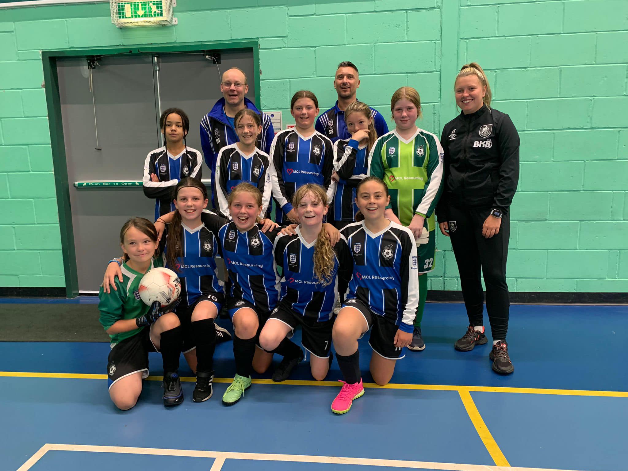 Burnley Womens star Dom Cooper joined Southport Trinity AFC for a special training session to mark the start of the Lionesses World Cup campaign