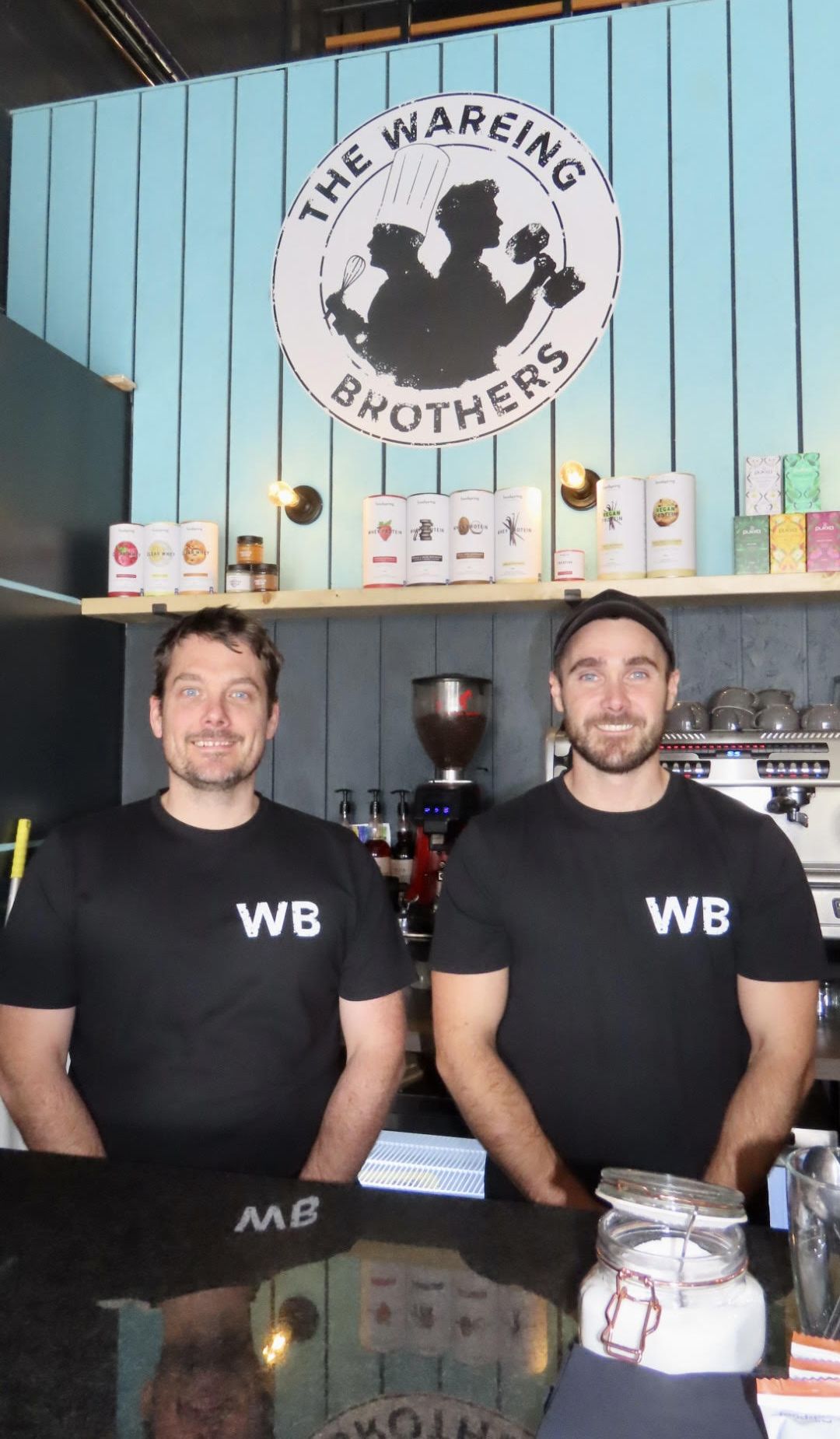 Tom Wareing (left) and George Wareing (right) have opened the new Wareing Brothers healthy eating cafe inside the new Coastline CrossFit gym at Ocean Plaza Leisure in Southport. Photo by Andrew Brown Stand Up For Southport